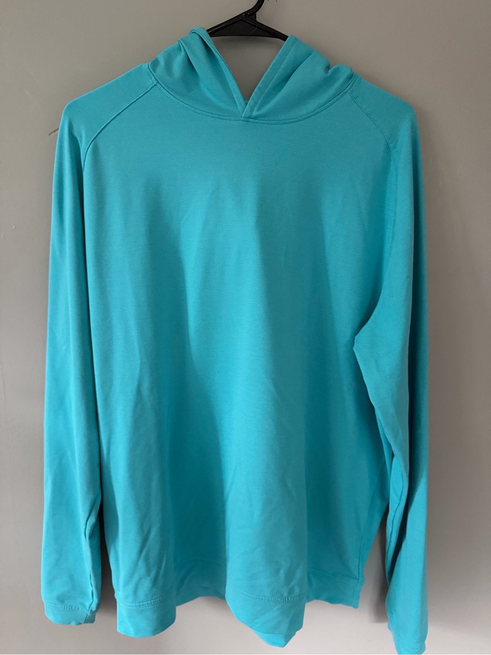 Peter Millar Turquoise Lightweight Hooded Shirt